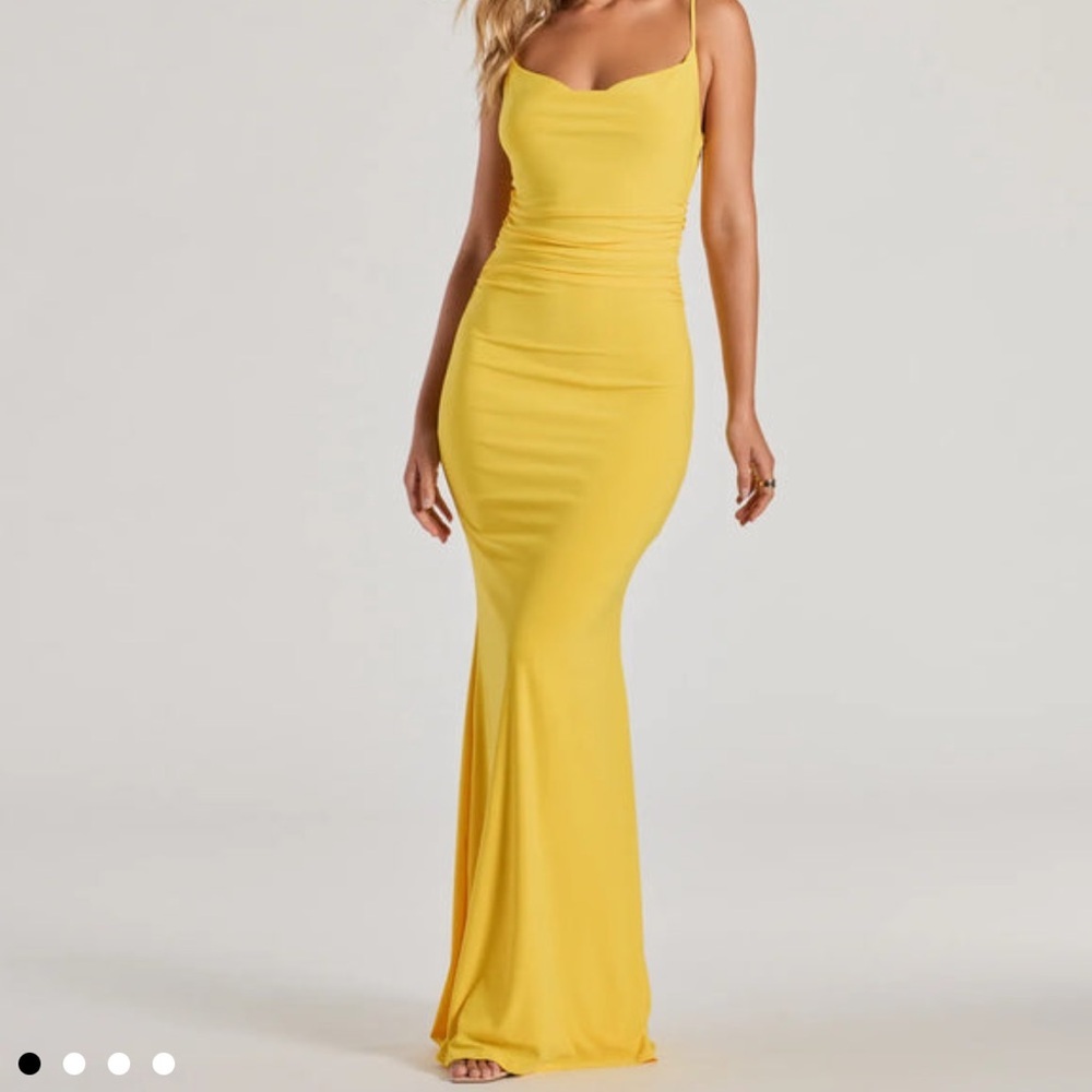 Lilliana Cowl Neck Knit Mermaid Dress